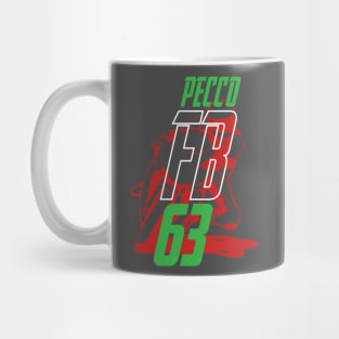 Francesco Bagnaia T-Shirt Pecco 63 Superbike Motorcycle Racer Mug